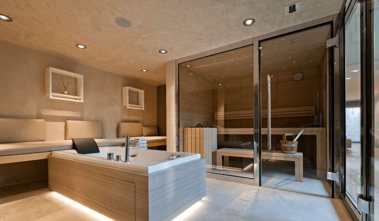 Sauna bois naturel extérieur