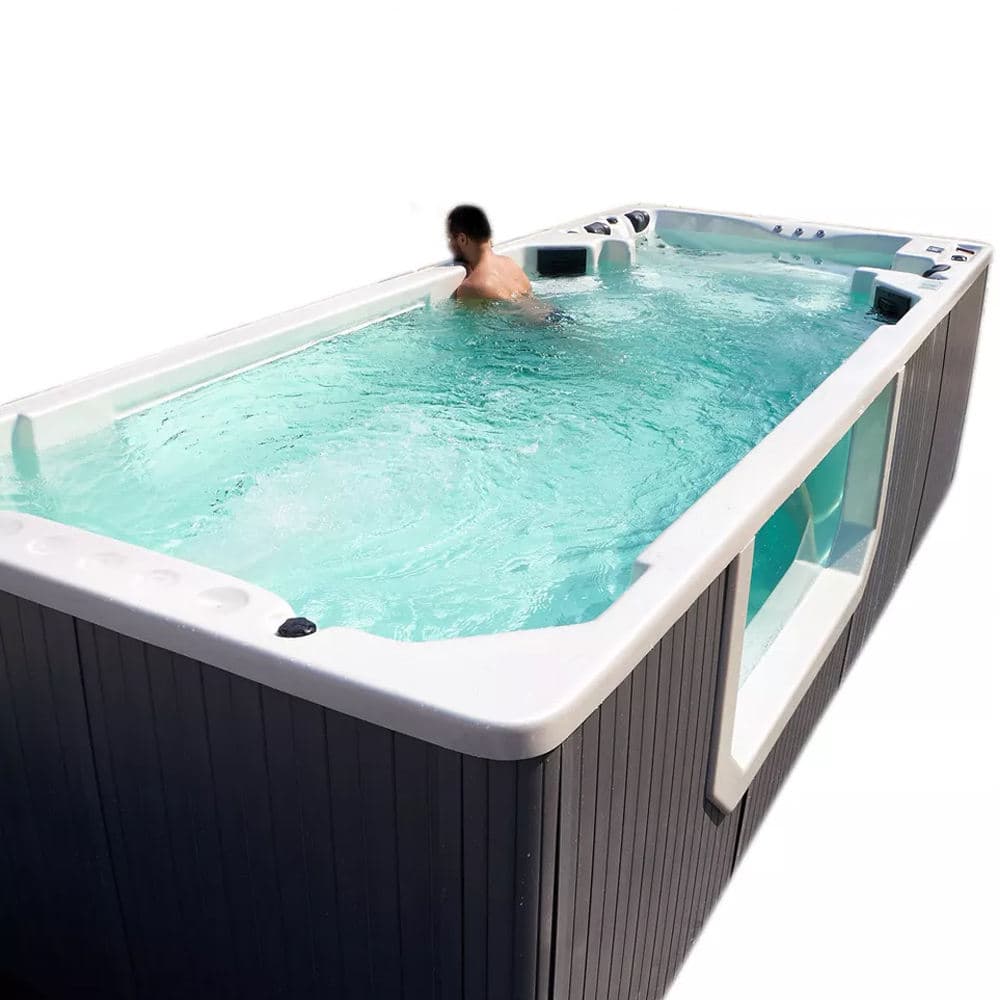 Autoportant 5.8 mètres natation spa piscine conten