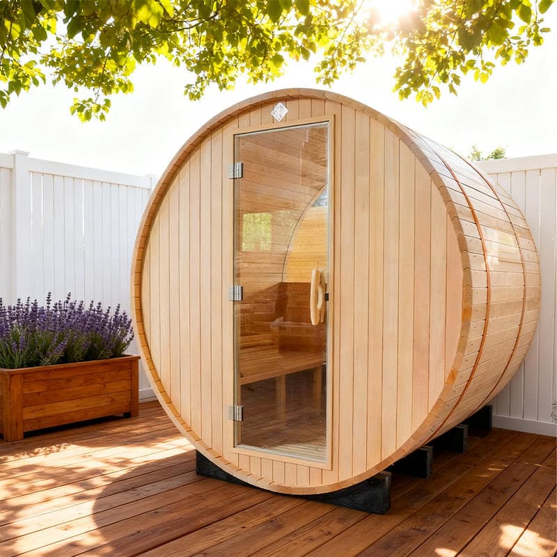 Un sauna design aux formes contemporaines