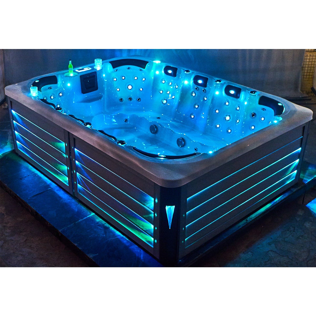 de luxe autoportant en acrylique pour 12 personnes